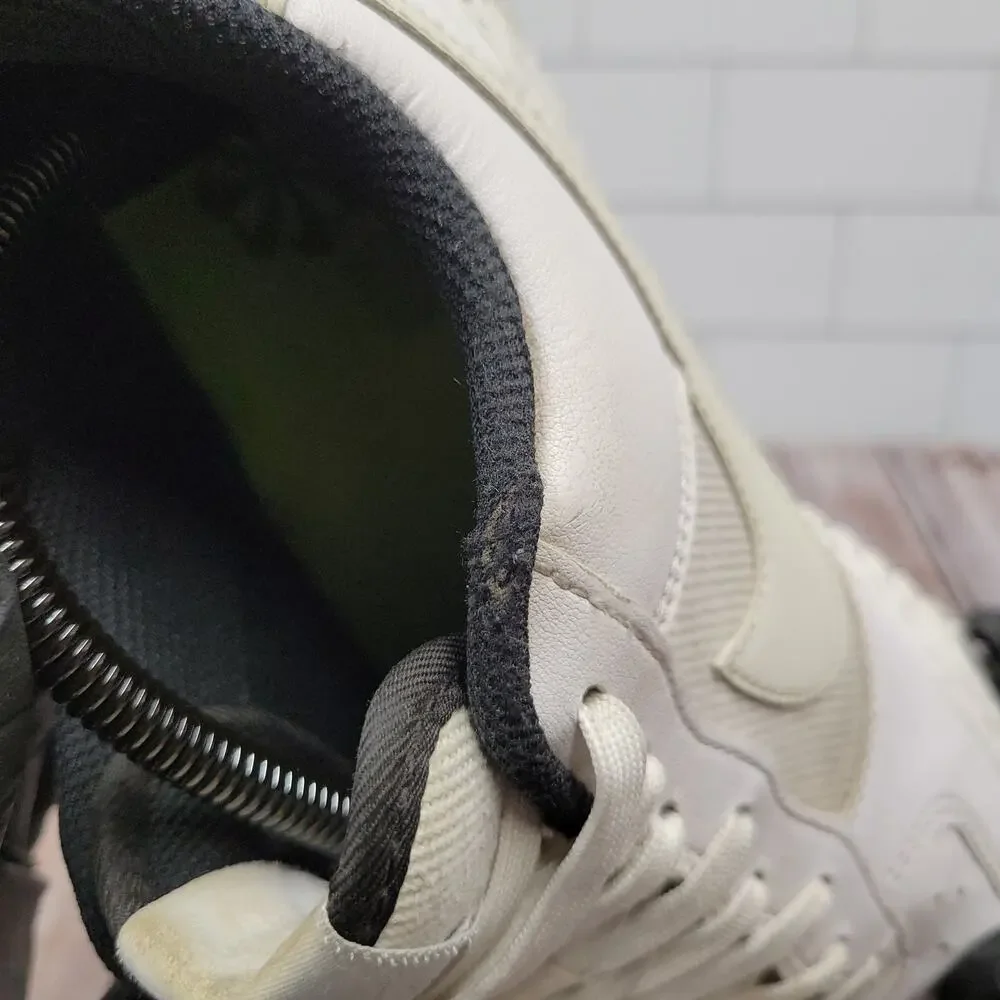 Nike White Cream Low-Top Athletic Sneakers